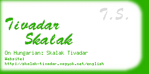 tivadar skalak business card